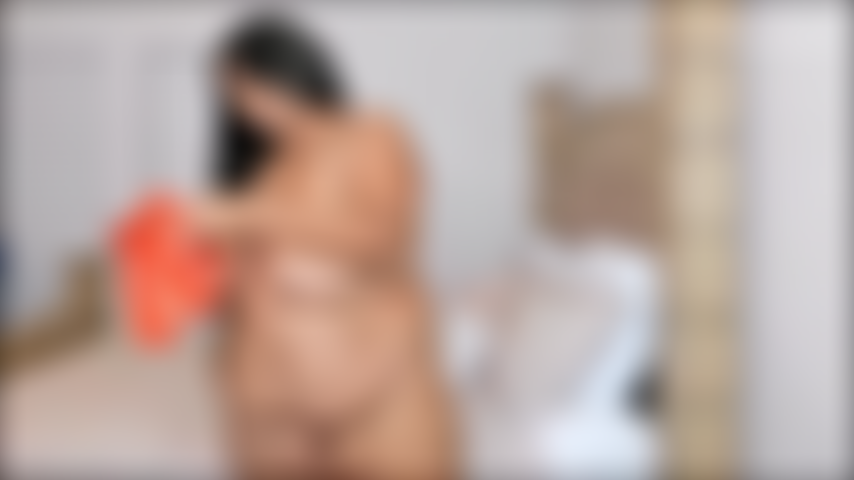 BBW Orange  Bra and Panty   Masturbation HD