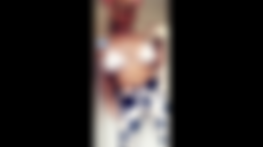 MILKY MOO COW COSPLAY - NAKED MILK SHOWER!